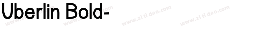 Uberlin Bold字体转换